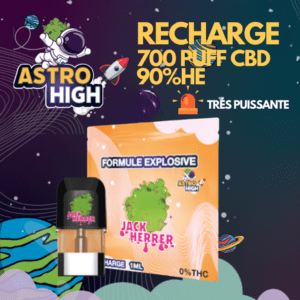recharge puff astro high 90 he jack herrer 700 bouffees